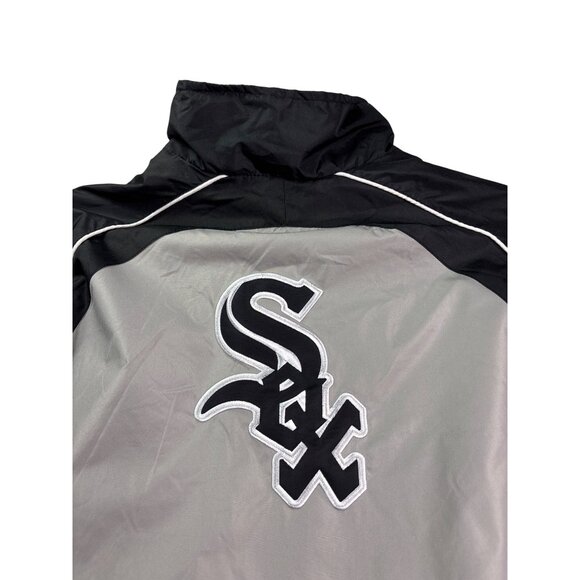 Chicago White Sox Windbreaker Quarter Zip Jacket Mens M MLB Genuine Merchandise - Picture 4 of 8